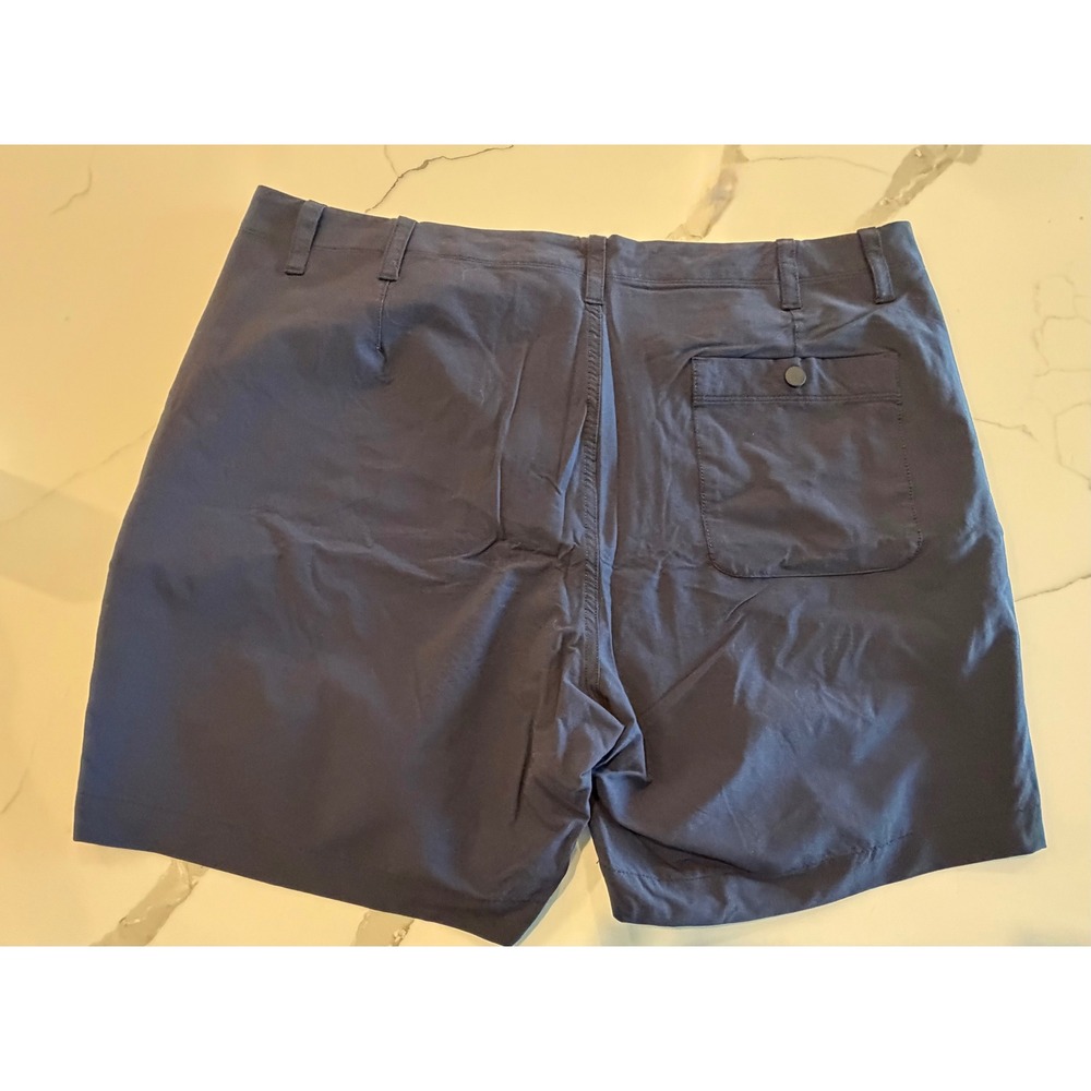 Gap Womens Navy Blue Flat Front Chino Shorts Size 38 Casual Summer Classic - Picture 3 of 3